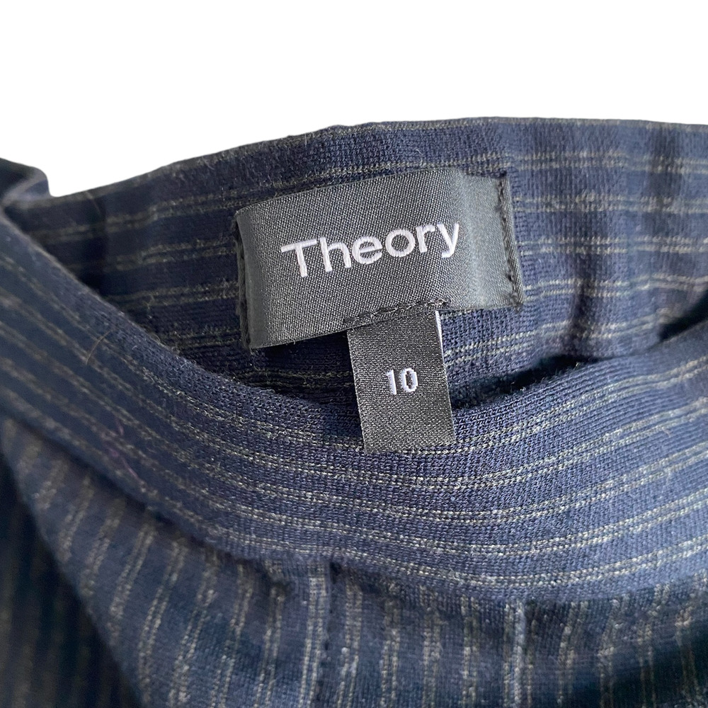 Theory Treeca Pull On Pinstripe Pants - image 4